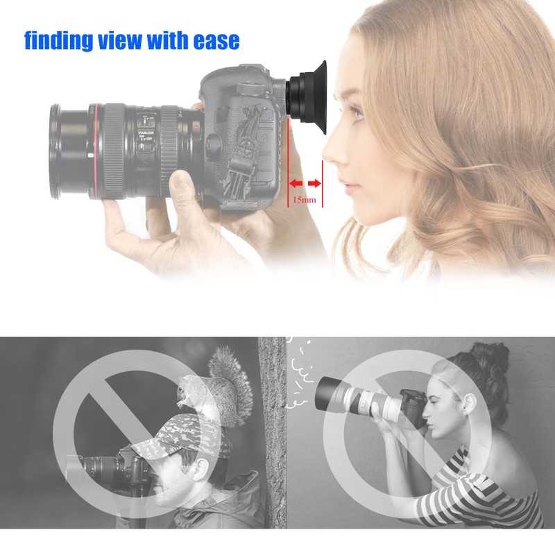 1.51X Fixed Focus Viewfinder Eyepiece Eyecup Magnifier for DSLR Camera