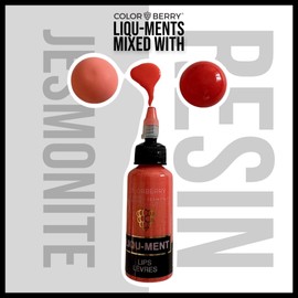 COLORBERRY LIQU-MENT – Liquid Pigment for JESIN, KERACAST, and Casting Powders – Water-Based Colorant for DIY Art, Crafts, and Resin Projects – 50ml Bottle (LIPS)