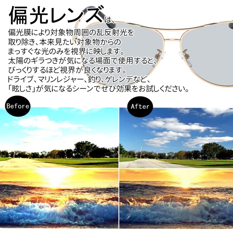 ZENZERO UV400 Men's Sunglasses, Dimming Sunglasses, Polarized, Auto Color Changing