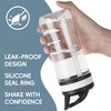 Edmyre Kids Clear Water Bottle 14oz Flip with Straw Carry