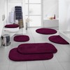 Erwin Müller Kefalonia Bath Mat, Non-Slip Berry, Size 60 x