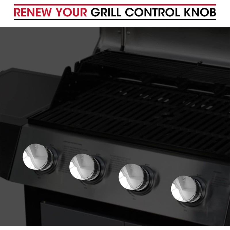 Lexziuo 4PCS Outdoor BBQ Control Knobs Replacement - Durable Heat-Resistant