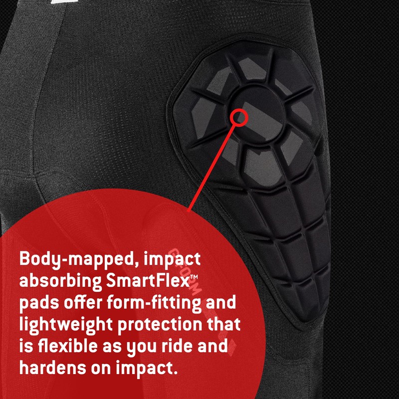 G-Form MX Shorts with Chamois - Padded Protective Shorts for