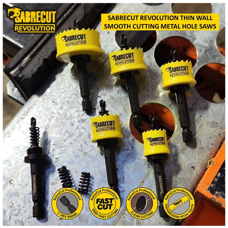 3 x SabreCut HSSPR01_3 Hole Saw Arbour Replacement Springs Compatible