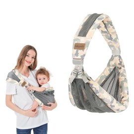 Adjustable One Shoulder Baby Carrier for Infant, Lightweight Breathable Mesh Baby Hip Carrier Portable Baby Carrier Sling for Newborn to Toddler Girl and Boy 6-40 lbs