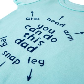 New Dad Gifts Funny Baby Clothes With Humorous You Can Do This Dad Onesie Bodysuit for Newborn Boys (CY-Aqua, 6-12M)