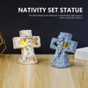 Angel Statue Hollow Design Cute Appearance Environmentally Friendly Resin Light