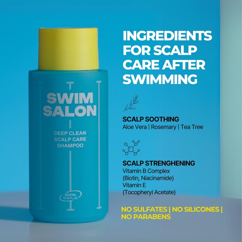 SWIM SALON Chlorine Removing Shampoo for Swimmers | Vitamin C
