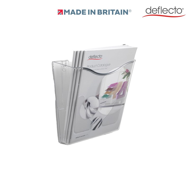 Deflecto A4 Wall Mounted Magazine File Holder - Perfect for