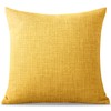 Artscope Linen Cushion Covers Set of 1 Decorative Square Pillowcase