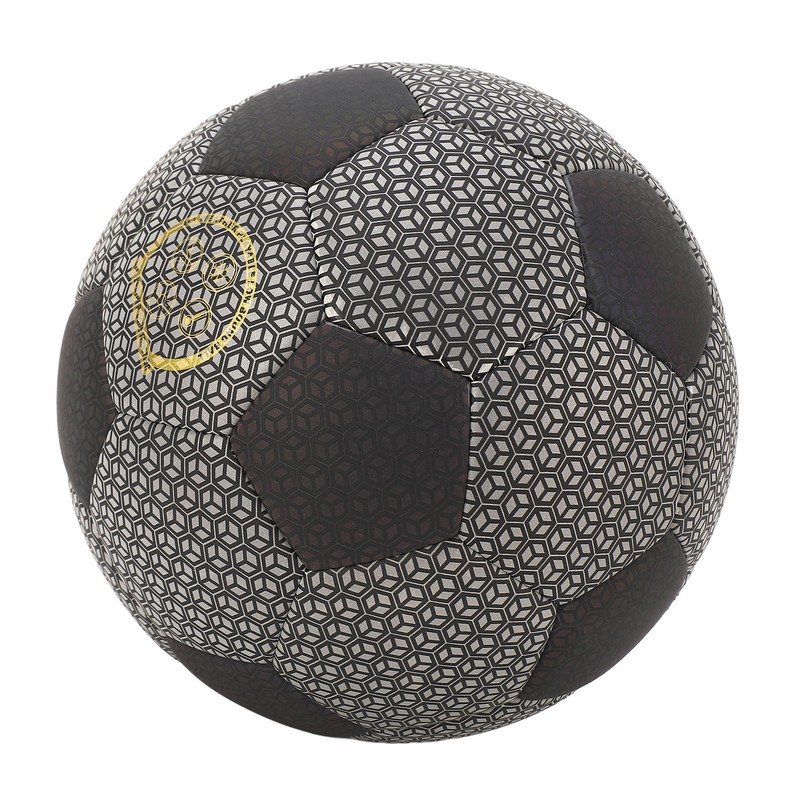 Luminous Glowing Football Holographic Reflective PU Machine Stitched Night Glowing