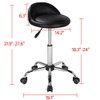 Yaheetech Height Adjustable Hydraulic Rolling Swivel Salon Stool Chair Tattoo