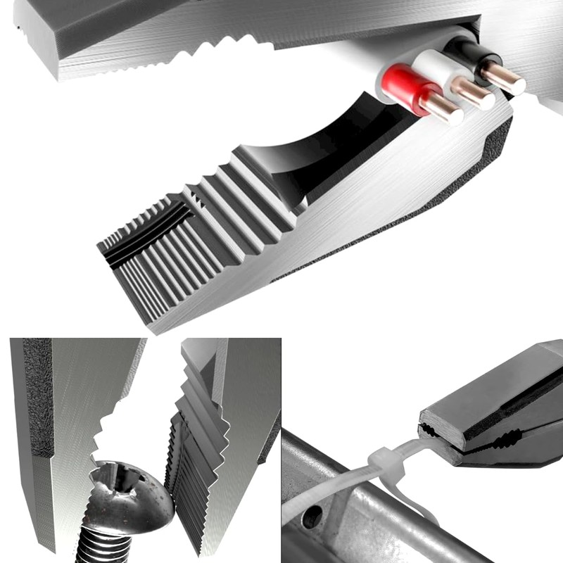 VAMPLIERS 9" Side Cutting Linemans Pliers with Crimper. Made in