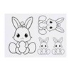 Azeeda 4 x 'Niedliches Häschen mit Eiern' Temporäre Tattoos -