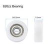 sourcing map 6Pcs Ball Bearing Guide 8x32x12mm Double Shielded Nylon