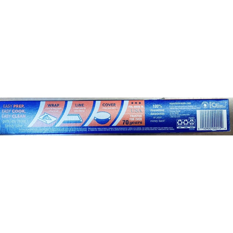 Reynolds Wrap Aluminum Foil EVERYDAY Roll 75 Square Feet -
