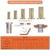 Multi-Grip Rivet Nut Installation Tool Set Pre-Bulbed Shank Flat Head