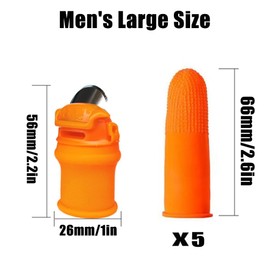 1 Set Fruit and Vegetable Picking Thumb Knife Harvesting Tool, Garden Silicone Picking Knife Garden Tools for Plants Trimming - Men's Large Size