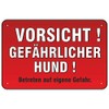 Schild Vorsicht ! Gefährlicher Hund ! 200 x 300 mm