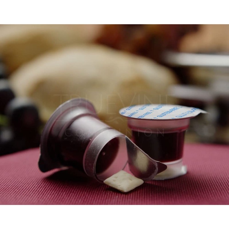 TrueVine Top & Bottom Communion Cups and Wafer Set -