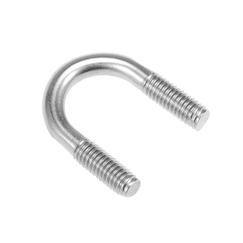 QUARKZMAN 0.67 Inch U-Bolts x 5 Pieces Round Stainless Steel