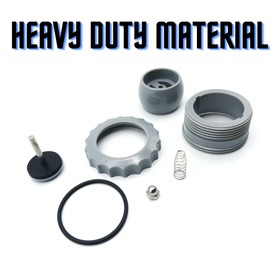 Swimables Spring Loaded Check Valve for Pools and Spas | Designed For the Return Line on Spas | 1.5 Inch MIP | Easy Thread Design and 316 Stainless Steel Spring (Light Gray)