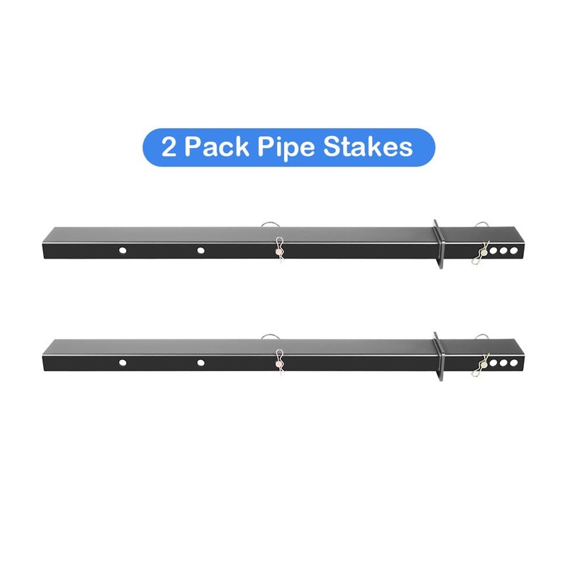 Colinktool Adjustable Pipe Stakes, 30" Heavy-Duty C Channel Pipe Stake