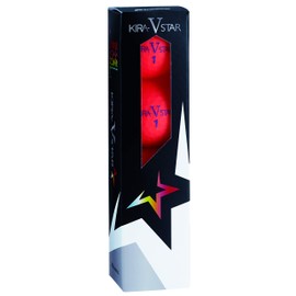 Kasco Golf Balls KIRA STAR V Killer V Unisex Killer VN Red Best Head Speed: 25-45 2 Piece Ball: 1 Core + 1 Cover 12 Pack