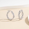 Cangall Silver Hoop Earrings for Women Girls, 925 Sterling Silver