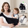 Plus Size Baby Sling Carrier - Baby Carrier Extended Adjustable