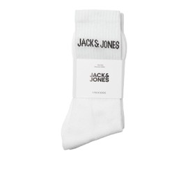 JACK & JONES Men's Tennis Socks (Pack of 5), White