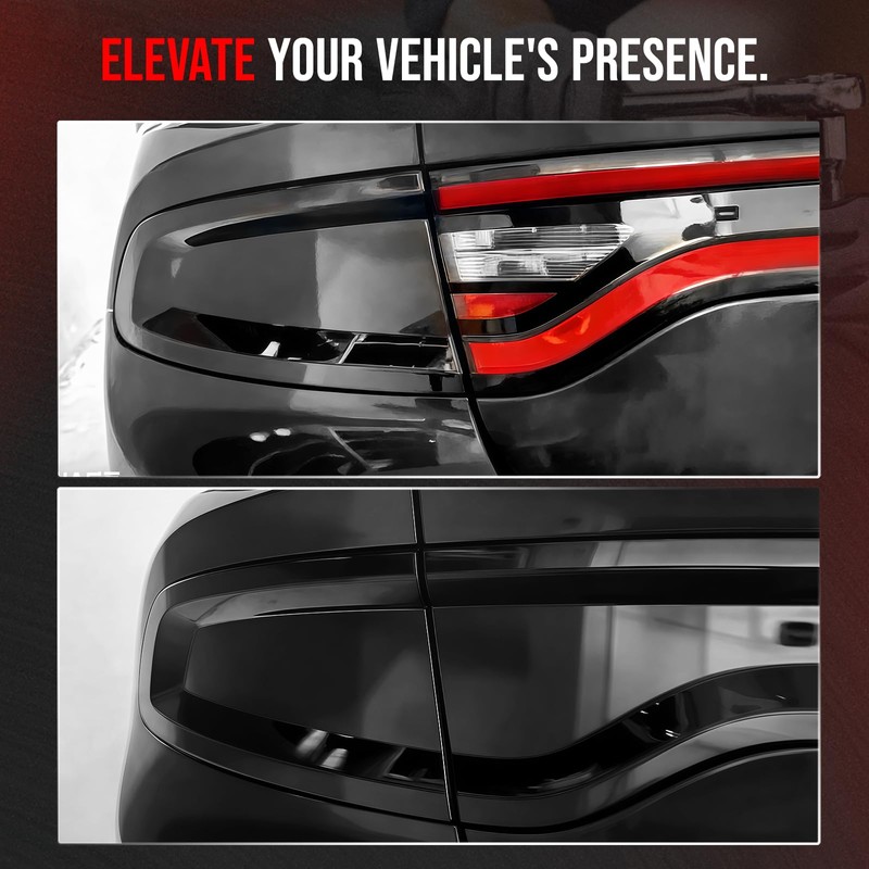 Smoked Tail Light Lens Cover Protectors Compatible with 2015-2024 for