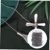 jojofuny 30m Beaded Pull Chain Roller Chain for Jewelry Making