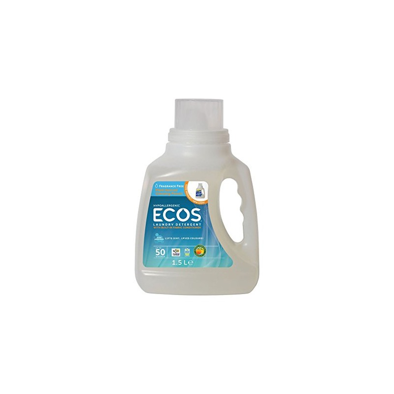 Earth Friendly Products ECOS Free & Clear Laundry Detergent, Ultra