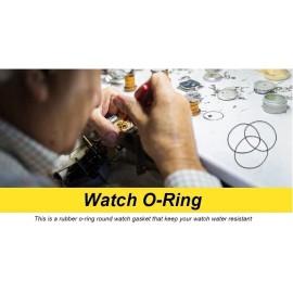 O-RING Rubber Watch Case Back O Ring Round Gasket  31mm-40mm  Thick 0.7mm Lot of  10pc.