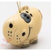 Porcelain Hippo Hippopotamus Christmas Tree ornament figurine toy handmade