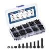 Kozelo 380pcs M4 Socket Head Cap Screws Bolts Nuts Assortment