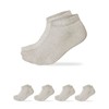 vitsocks Men's LINEN-COTTON Thin Light Summer Trainer Socks (4 PAIRS)