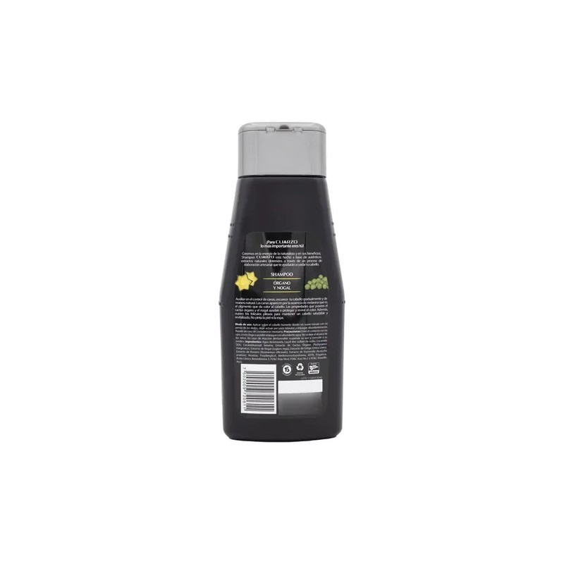 Shampoo Cuarzo Órgano Y Nogal Matizador De Canas Natural