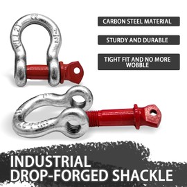 Heavy Duty Tow Straps Recovery Kit 3" x 26ft, 35000 lbs Break Strength,Heavy Duty Tow Strap with D-Ring Shackles for Truck, Jeep, SUV, ATV Tow 2" x26ft-12000lbs