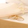 FAXHION Gold Rings for Women Non Tarnish, 14k Gold Plated