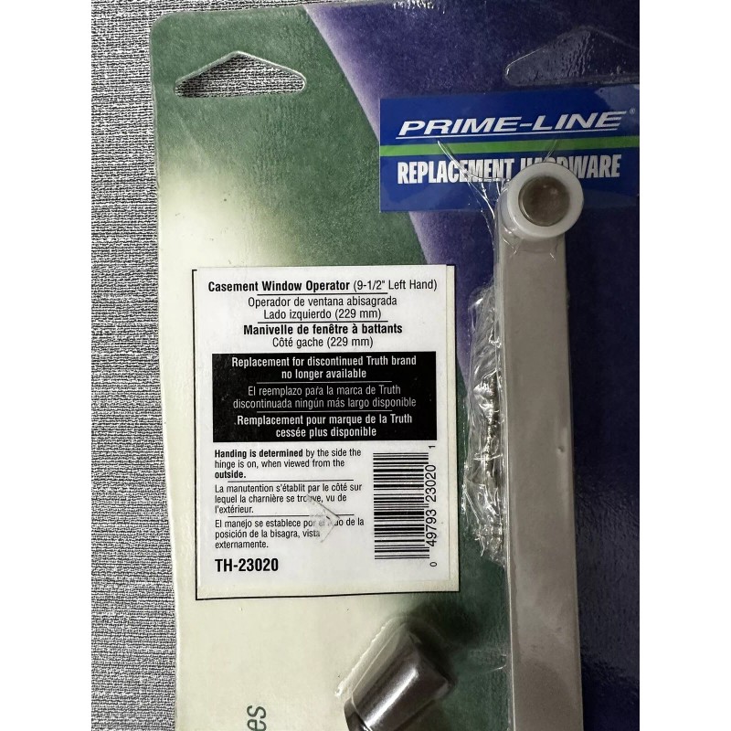 Prime Line Casement Window Operator - 9 1/2" Left Hand
