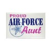 CafePress Proud Air Force Aunt Rectangle Magnet, 3"x2" Refrigerator Magnet