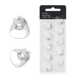 Fimikety (Single Vent 8mm) Hearing Aid Domes for Oticon Minifit, Oticon Ear Caps Replacements Parts Accessories Domes for Oticon Hearing Aid Supplies Cleaning Kits(10 Pcs)