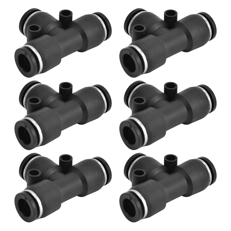 10pcs Pneumatic Tube Fitting Durable PVC Stable Sealing Corrosion Resistance