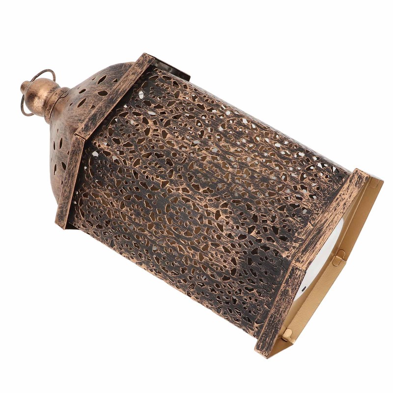 Hanging Lantern Outdoor Lamp Iron Retro Style Home Decoration Ornament