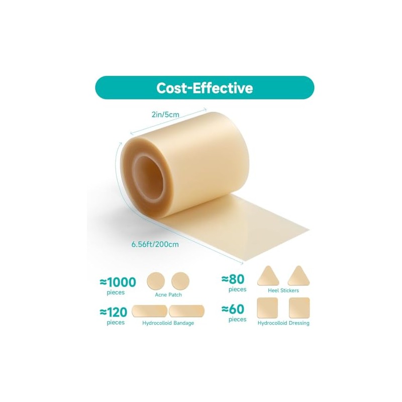 Hydrocolloid Roll 5CM*3M, Hydrocolloid Bandages Roll, Para el Cuidado de