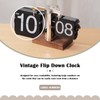 VBESTLIFE Retro Digital Flip Down Clock, Battery Powered Internal Gear