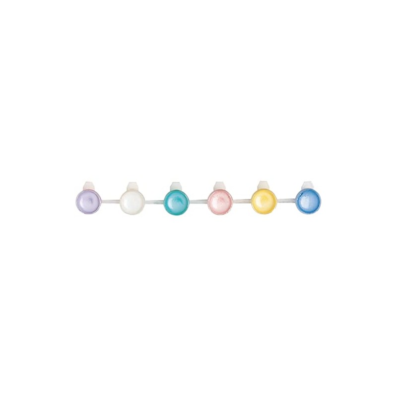 6-Cup Acrylic Paint Strip, Pearlized, Pearl