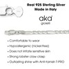 Aka Gioielli® - Figaro Chain 9 mm 925 Sterling Silver